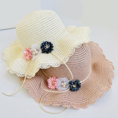 China Fashional Summer Beach Outdoor Sun Hat For Woman Straw Hat Handmade Custom Foldable Panama Wide Brim High Quality Raffia Floppy Hat for sale