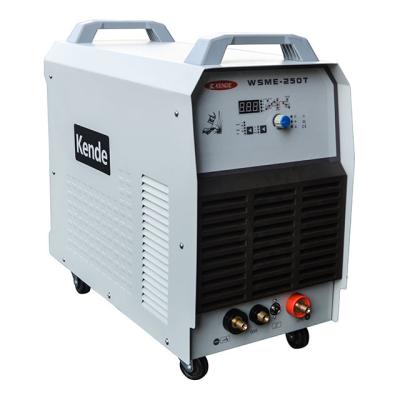 China Universal Portable Aluminum High Frequency Welding Machine Pulse Welding Machine KENDE IGBT Technology 3PH Welder CAT AC DC WSME 250 for sale