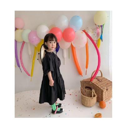 China Casual Hot Selling Product Summer Children's Clothing Long Skirt Vintage Girl Princess Dress for sale