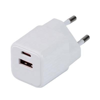 China 20W Type-C QC 3.0 Fast Charger 20W Palladium Charger 2 USB-C Port Fast Power Adapter Fast Charging Travel Charger Adapter For iPhone 11 12 13 for sale