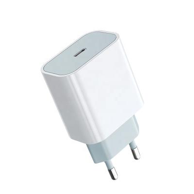 China 20W Fast Charger Wholesale USB Type C Fast Charger EU Travel Adapter 20W Palladium Wall Charger For Apple Ipad iPhone 11/12/13/14 Charger for sale