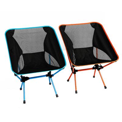 China Traditional Outdoor Portable Picnic Fishing Foldable Recliner Camping Chair Beach Moon Lightweight Aluminum Folding Chair for sale