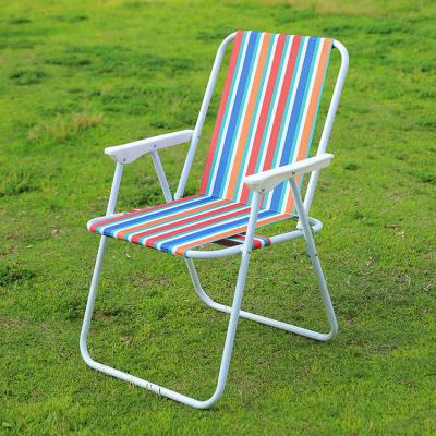 China Leisure Traditional Outdoor Portable Ultralight Aluminum Folding Chair Recliner Picnic Camping Fishing Seat High Beach Chair for sale