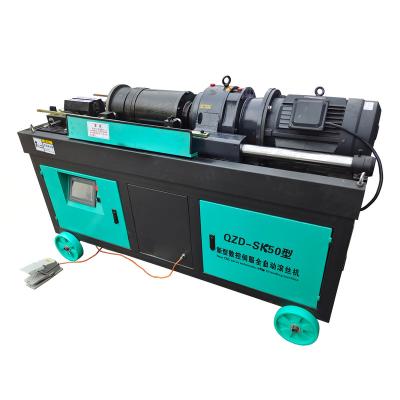 China QZD-SK50 300MM Construction Wire Length Rebar Wire Rolling Machine / Steel Threading Machine for sale