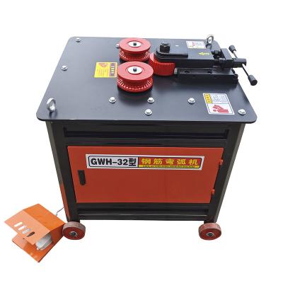 China Construction Projects Factory Sale Automatic CNC Steel Wire Bar Bend Circular Bending Machine Stirrup Iron Rebar Bender GWH32 for sale