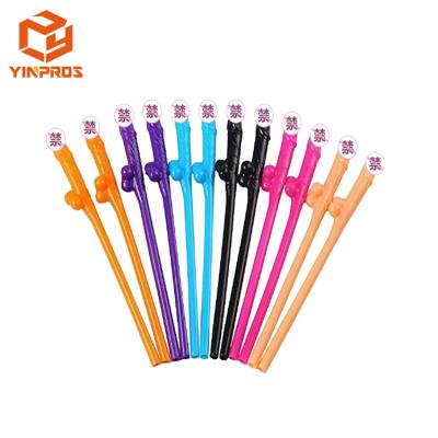 China Funny Juice Novel Party Supply Mixed Naughty Color Drinking Straws Bachelor Party Supplies for sale