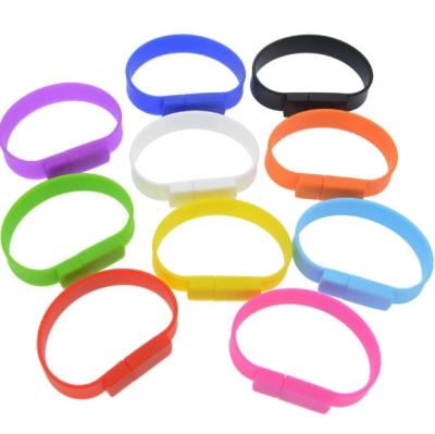 China Fast Delivery Wristband USB Flash Drives Silicone USB Memory Stick Wholesale Wristband 128MB-32gb for sale