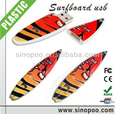 China Promotional Plastic Wristband Surfboard USB Flash Drive for sale