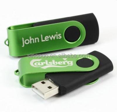 China Cheaper Stick Classic Laser Engraved Twisted USB Flash Drive for sale