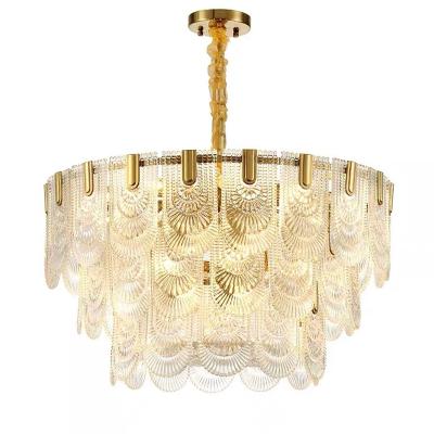 China Modern Material Indoor Lighting Chandeliers Crystal Ceiling Styles LED Glass Hotel Classic Luxury Modern Decoration for sale