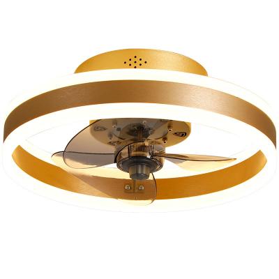 China OPWXM Low Noise New Design Lower Noise Minimalist Styles 48W Tricolor Adjustable Chandelier Ceiling Fan With Lights For Home Living Room for sale