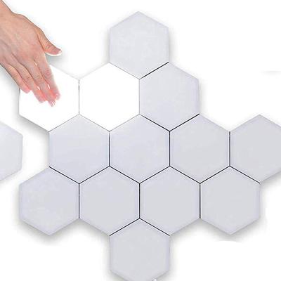 China Smart Light Magnetic Sensor Control USB Touch Honeycomb Splicing RGB Lights Creative Color Changing DIY Hexagon LED Quantum Night Light Lamp For Room for sale