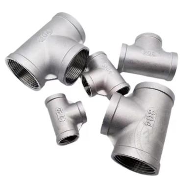 China SS304/SS316 1/2inch BSP NPT Goods In Pipe Materials SS304/316 Common Threaded Pipe Fittings Stainless Steel Pipe Fittings For Water Supply for sale