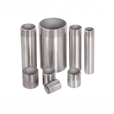 China Goods SS304/SS316 In 304 316 Stainless Steel Pipe DN50 50mm Running Length Female Single Coupling Conduit Pipe Fittings Double for sale