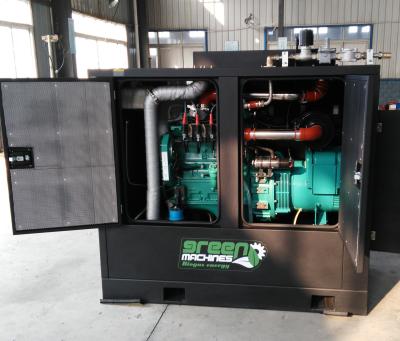 China CE de CHP BHKW 30KW 40KVA del biogás certificado para calentar la fuente de alimentación de la granja de la agua caliente en venta