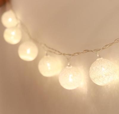 China Led Flicker Caused by Light by Cotton Ball Warm White String Romantic LED Decorative Bulbs for Christmas Wedding Party for sale