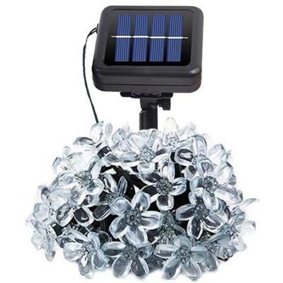 China Small and Pure and Fresh Solar LED Cherry Blossom Street Garland Lawn String Lights Outdoor Waterproof IP65 Christmas and New Year Lighting for sale