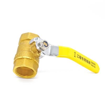 China General DN20 Inner Thread Brass Ball Valve For water oil gas With Flat Lever Handle for sale