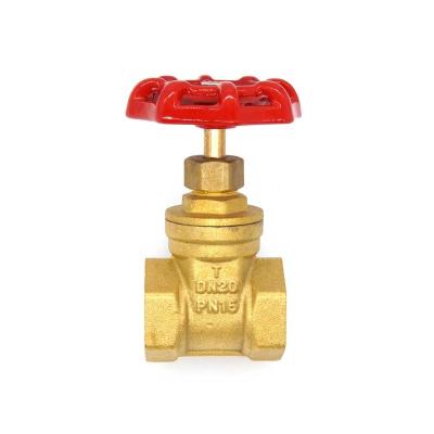 China General Handwheel Brass Gate Valves Water Flow Control Thread Water Gate Valve for sale