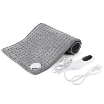 China Winter Anti-static Custom Warmer Physiotherapy Microplush Electric Heating Pad 30*59cm For Abdomen Waist Back Pain Relief for sale