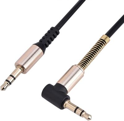 China Car 3.5mm Jack To Jack Auxiliary Stereo Audio Cable 90 Degree Right Angle Male Car Jack Speaker Cable Male To Cable for sale