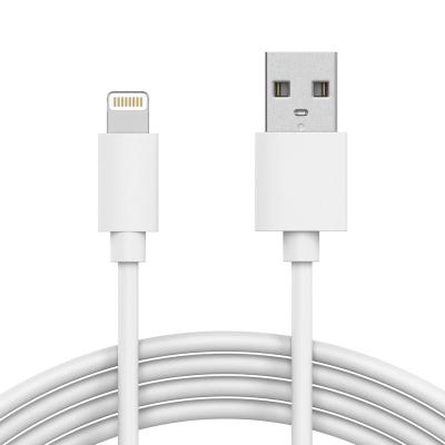 China Fast Data Charging Hot Sale Wholesale Round 8pin White Usb 2.0 Cable Mfi Certified Data Usb Charging Cable For Iphone for sale