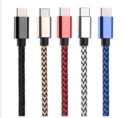 China MP3/MP4 Player 60W 100w High Speed ​​Nylon Braided Type C Usb Cable Palladium Quick Charger Fast Charging Cable For Phone Type C for sale