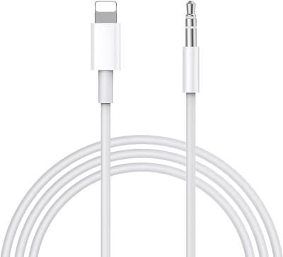 China 3.5mm Car Stereo Audio Jack Hot Selling 3.5mm Aux Audio CableLighting. to the audio aux cord. 3.5mm Car Adapter Cable Connector For Iphone 11 Pro 14 Pro Iphone 14 Plus for sale