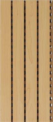 China Grooved MDF Wood Fiber Acoustic Panels Classic Design Sound Absorbing 2440mm for sale