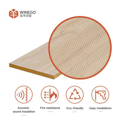 China Painéis de MDF micro-perforados absorvedores de som e painéis de parede decorativos à venda