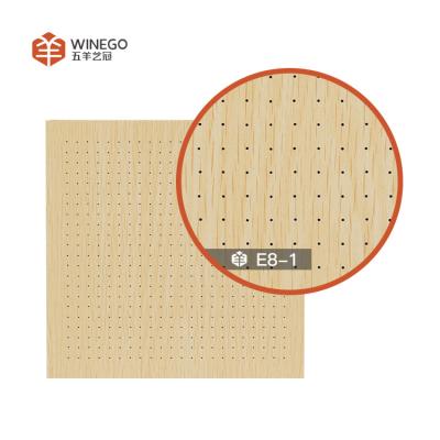 China Mikroporforierte dekorative akustische Holzplatten Schalldicht 12 mm 15 mm 18 mm Dicke zu verkaufen