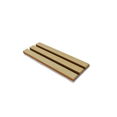 China Hot Seal Wood Slat Acoustic Panel  Aesthetics And Acoustic For Interior Wall for sale