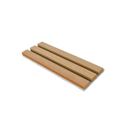 China Natural Wood Slat Acoustic Wall Panels Fire Retardant 0.85 NRC Sound Absorption for sale