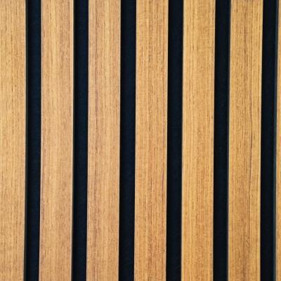 China Veneer Finish Acoustic Wood Slat Panels With Felt Backing W600xL2400xT21mm for sale