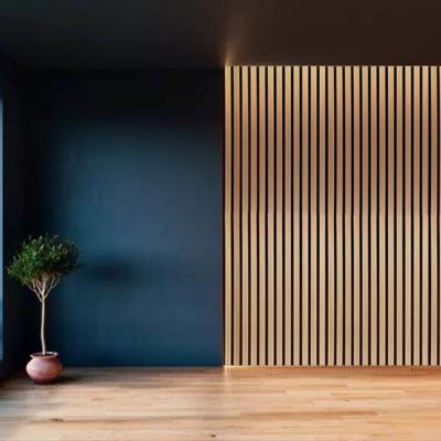 China Noise Control Acoustic Wood Slat Panels For Walls And Ceilings 600x2400mm for sale