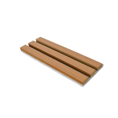 China High NRC MDF Acoustic Wood Slat Panels , Office Slatted Wood Acoustic Panels for sale