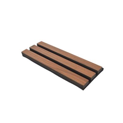 China Melamine Cover Acoustic Wood Slat Panels 2400mm , Slatted Acoustic Wall Panels OEM for sale