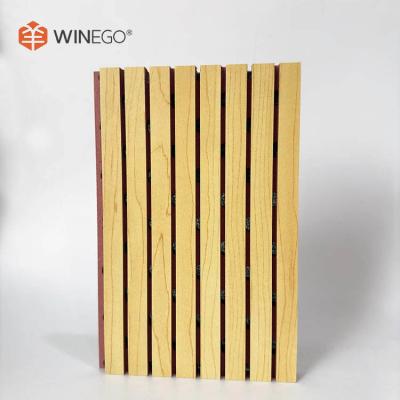 China Fire Retardand MDF Grooved Acoustic Panels Melamine Finish For Wall Decoration for sale