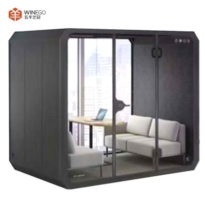 China ECO Friendly Six Persons Acoustic Booth , Portable Soundproof Room For Office for sale