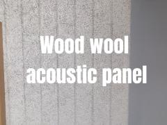 Natural / Painting Color Acoustic Wood Wool Panels Long Lasting Soundproofing