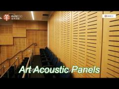 12mm 15mm acoustic artistic sound absorbing panels noise reduction fire resistant