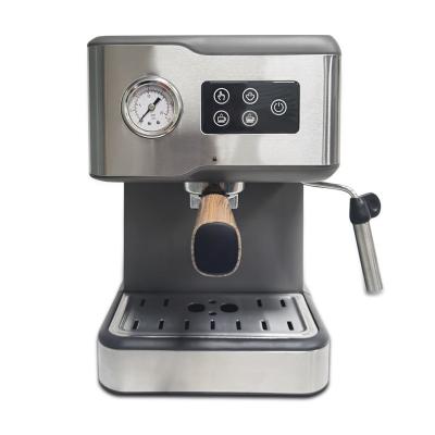 China Hot Sale Hotel Home 15 Bar Stainless Steel Pump 1L Portable Electric Commercial Espresso Coffee Maker Machine for sale