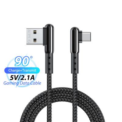 China Remax Rc-176a MP3/MP4 Player 90 Degree Type Data Cables 2.1a Android Charger Cheap Price 2a 1m Game Usb C Nylon Braided Cable for sale