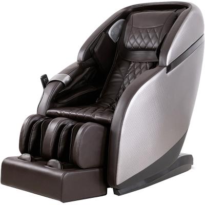 China Wholesale Blue 4D Professional Shiatsu Tilting Tooth System L Shape Full Weight Weightless Body Massage Chair for sale