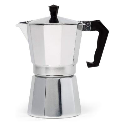 China Cafetera Bialetti Italy 3Cup Moka Viable Aluminum Espresso Stovetop Espresso Maker Express Coffee Pot for sale