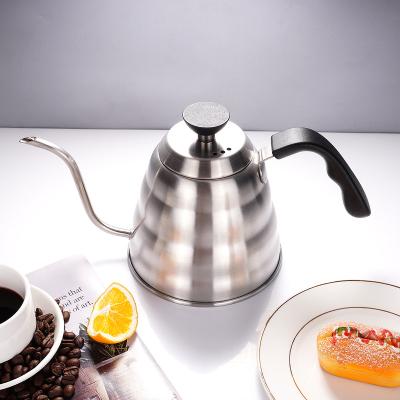 China Thermo Stocked Coffee Pot Stainless Steel Spill Over Coffee Drip Gooseneck Kettle With Thermometer for sale