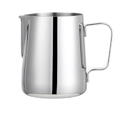 China Bartender 350/600ml Latte Art Espresso Steaming Stainless Steel 304 Viable Custom Coffee Jug Milk Frothing Pitcher for sale