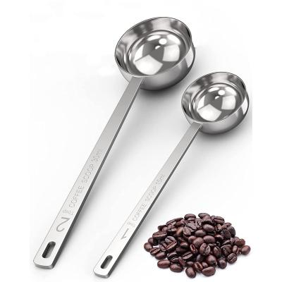 China Stainless Steel Viable Wholesale Spoon Cutlery Measuring Coffee Bean Scoop for sale