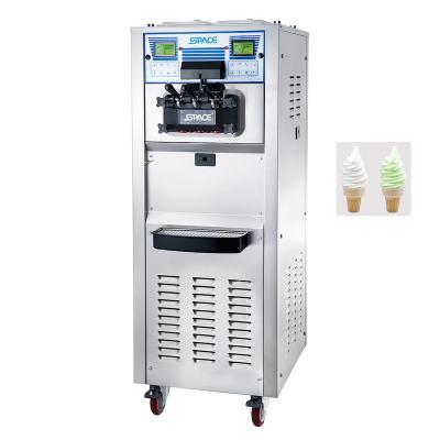 China Well-designed Mini Ice Cream Machine Automatic Mixing 2+1 Flavors Snow Snacks Factory Ice Cream Making Mixer for sale