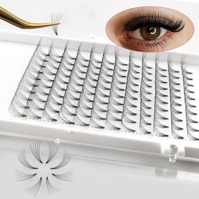 China 3d 4d 5d 6d 10d lightweight short rod volume premade fans pre made volume eyelash extensions for sale